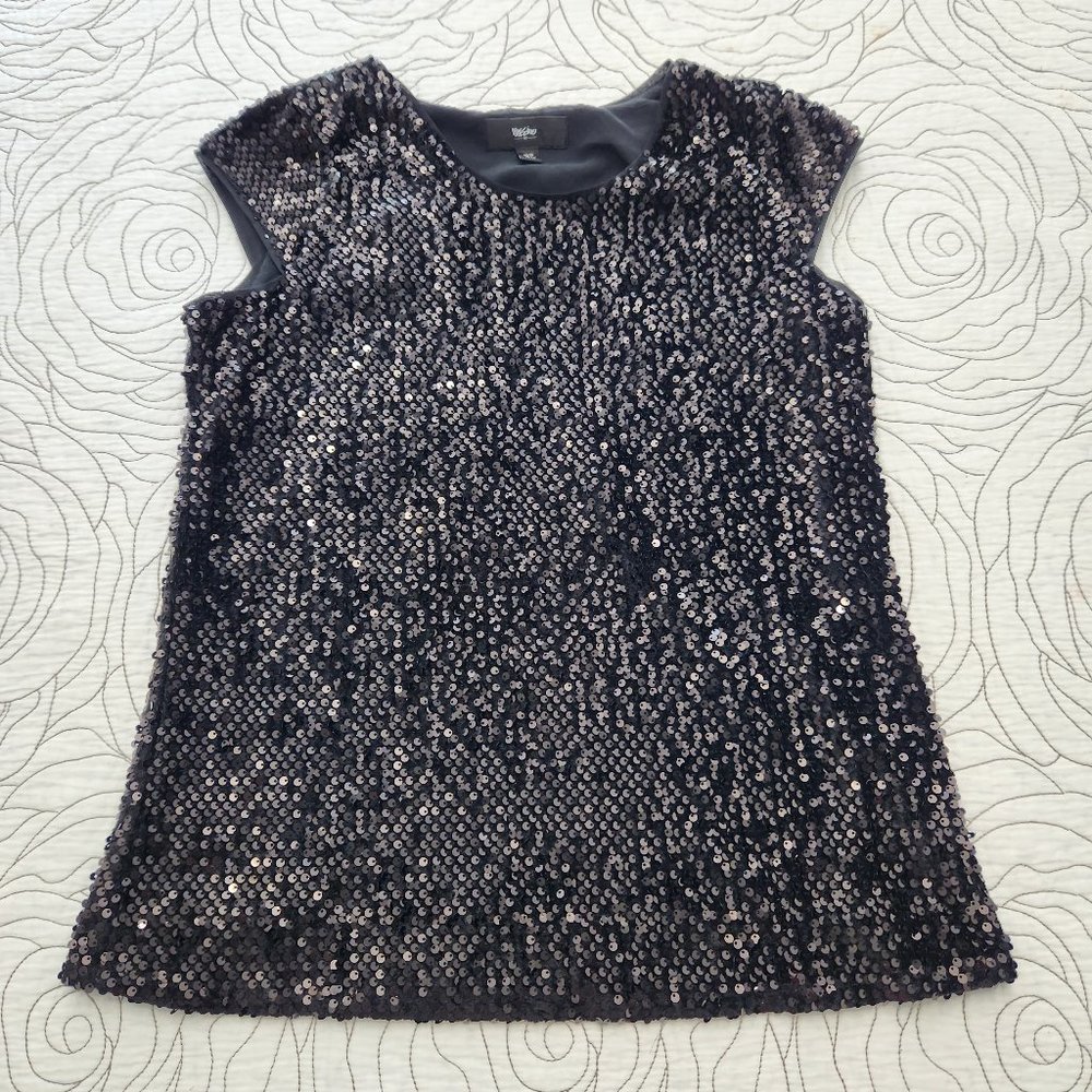 [XS] Black Sequined Mossimo Blouse